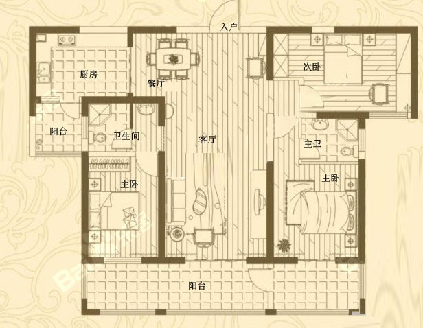 1# 159㎡ 3室2