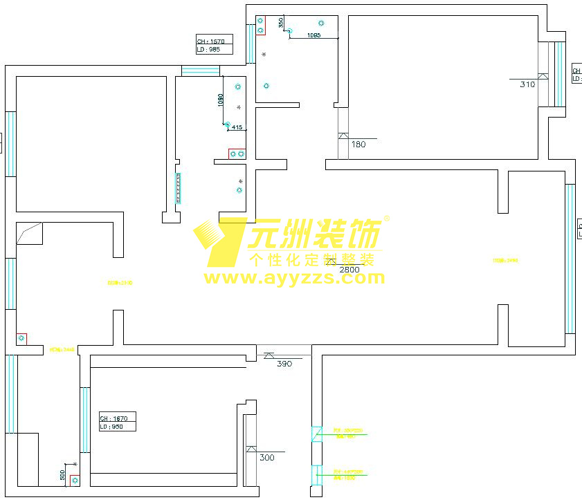 2單元1901室·138平米